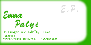emma palyi business card